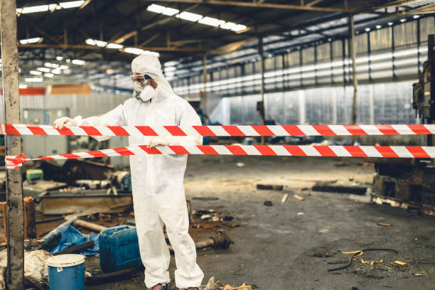 Professional Biohazard technician working in Malone, WI